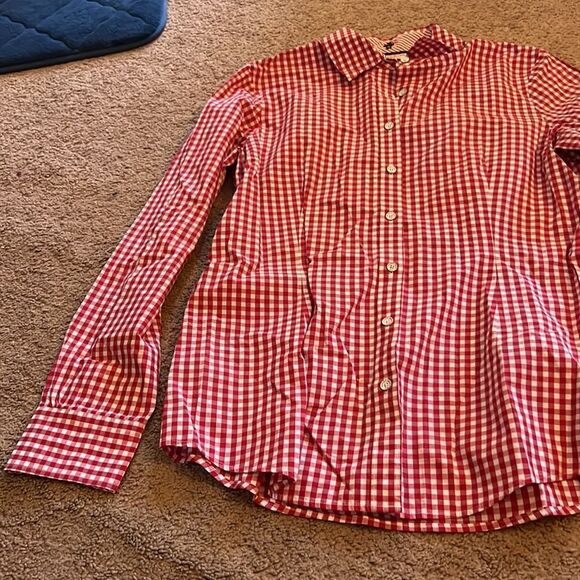 Brooks brothers plaid blouse 6 - Picture 3 of 6